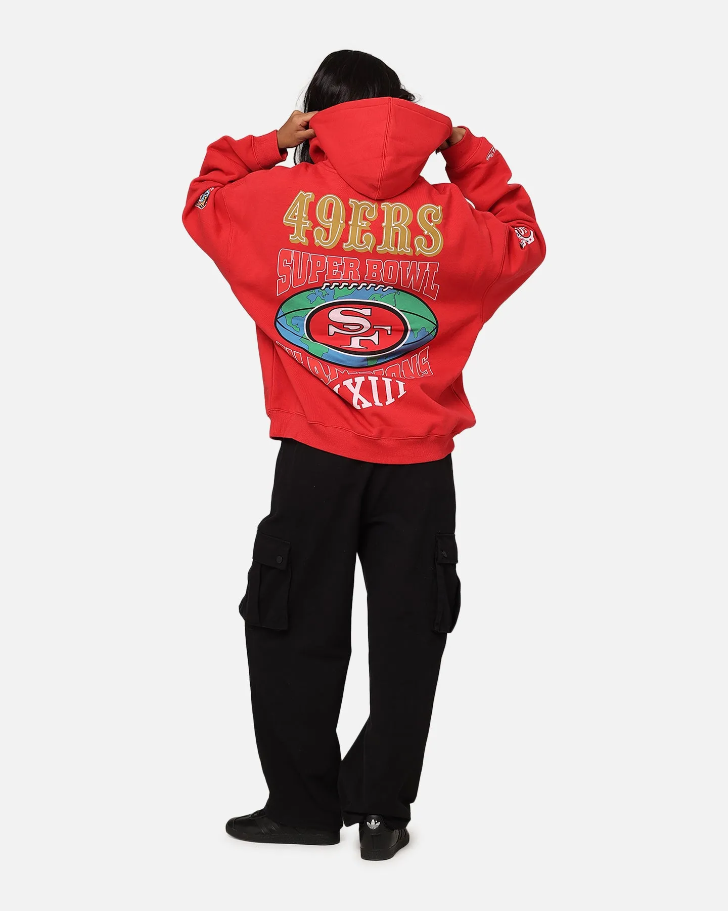 Mitchell & Ness San Francisco 49ers Super Bowl World Hoodie Faded Red sold by Culture Kings product image thumbnail 3