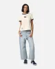 Pro Standard Women's New York Yankees Retro T-Shirt Eggshell/Midnight Navy sold by Culture Kings