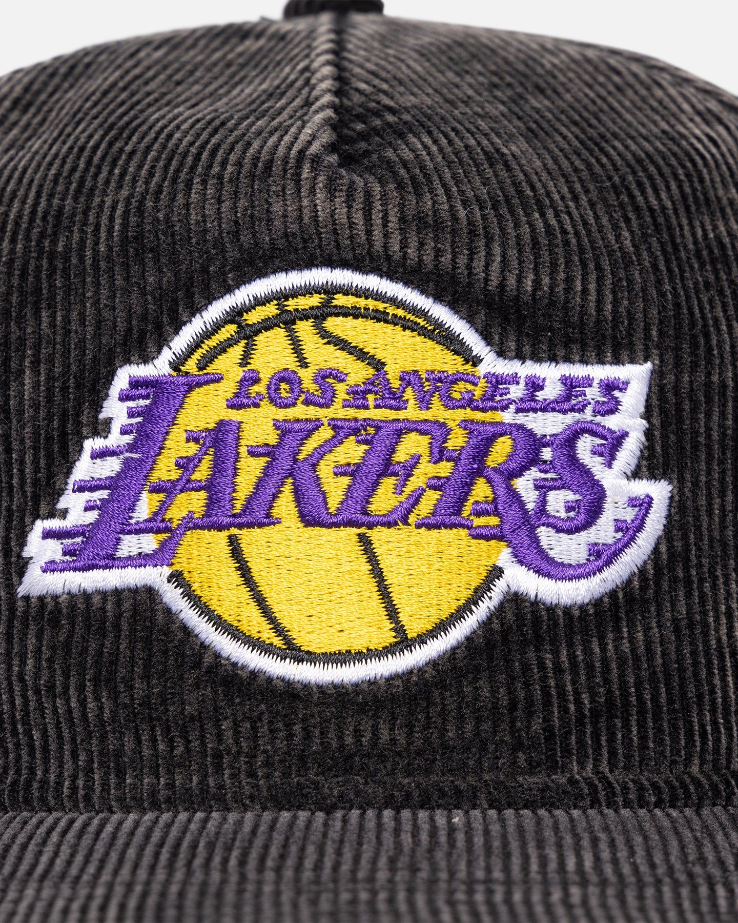 New Era Los Angeles Lakers 'Washed Corduroy Golfer' Pre-Curved Golfer Snapback Washed Black sold by Culture Kings product image thumbnail 5