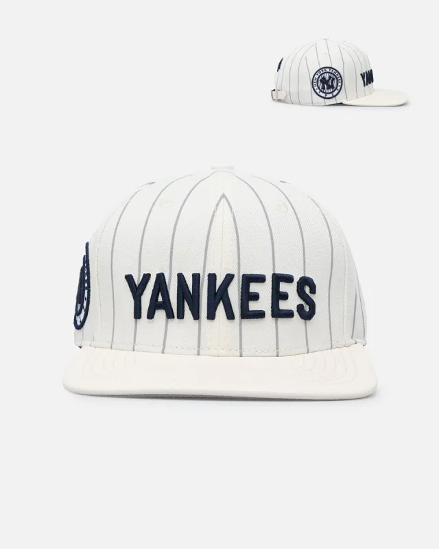 Pro Standard New York Yankees Wool Strapback Eggshell/Yellow sold by Culture Kings