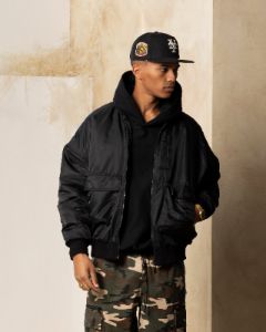 Carre Superior Oversized Bomber Jacket Black sold by Culture Kings