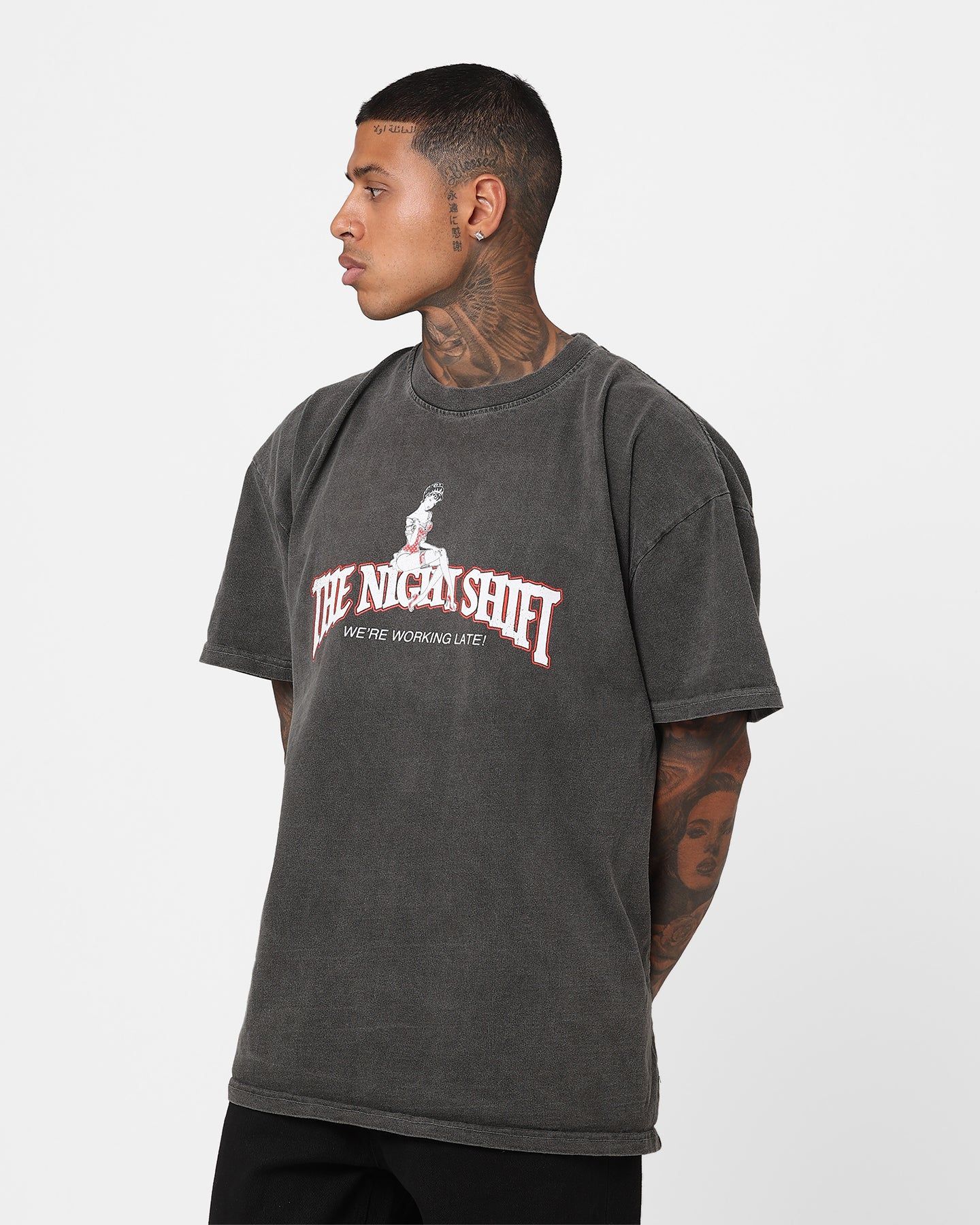 The Night Shift Gentleman's Club Heavyweight Vintage T-Shirt Black Wash sold by Culture Kings product image thumbnail 8