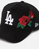 New Era Los Angeles Dodgers 'Corduroy Roses' Golfer Pre-Curved Snapback Black Corduroy/White sold by Culture Kings