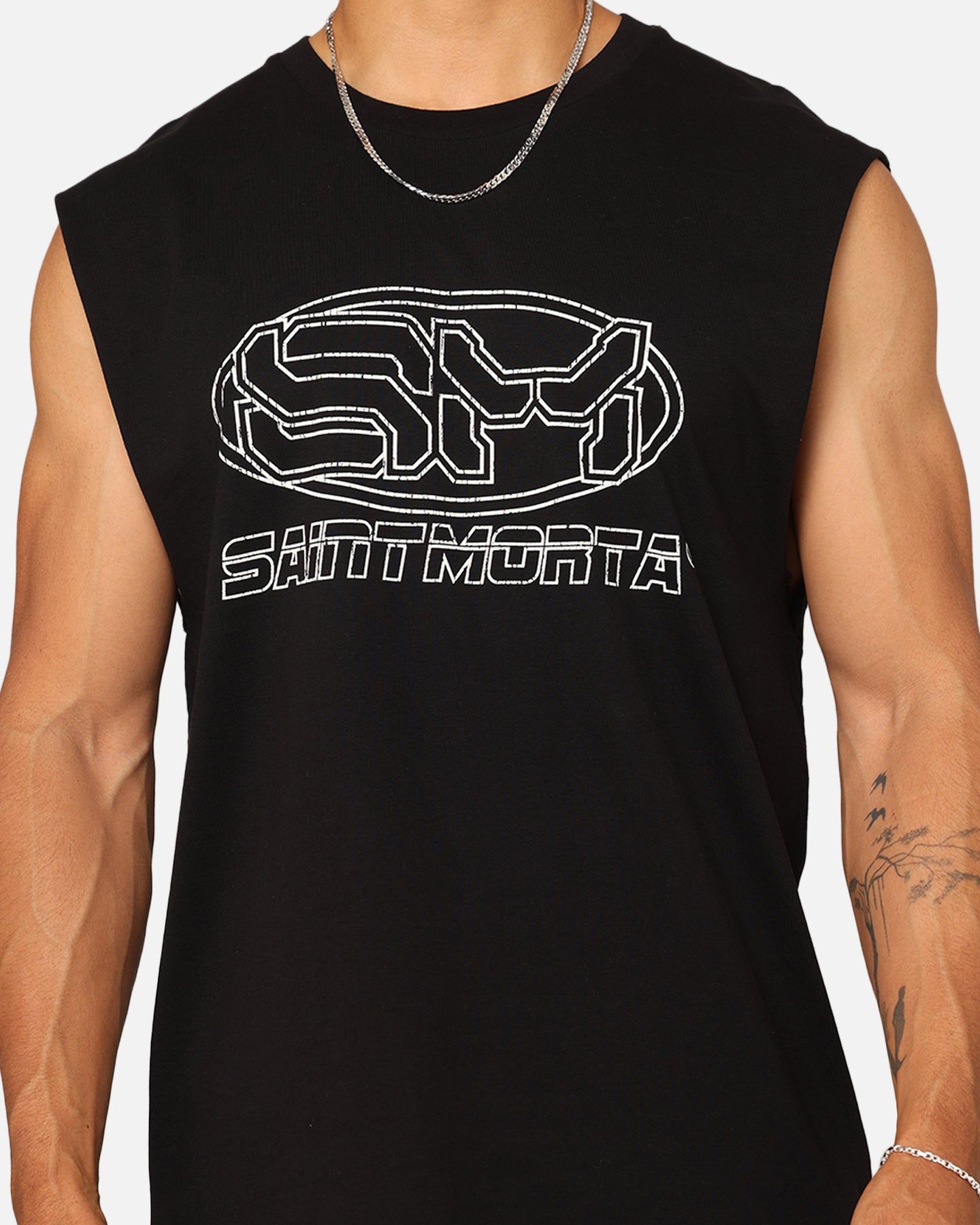 Saint Morta Rage Motors Oversized Muscle T-Shirt Black sold by Culture Kings product image thumbnail 3