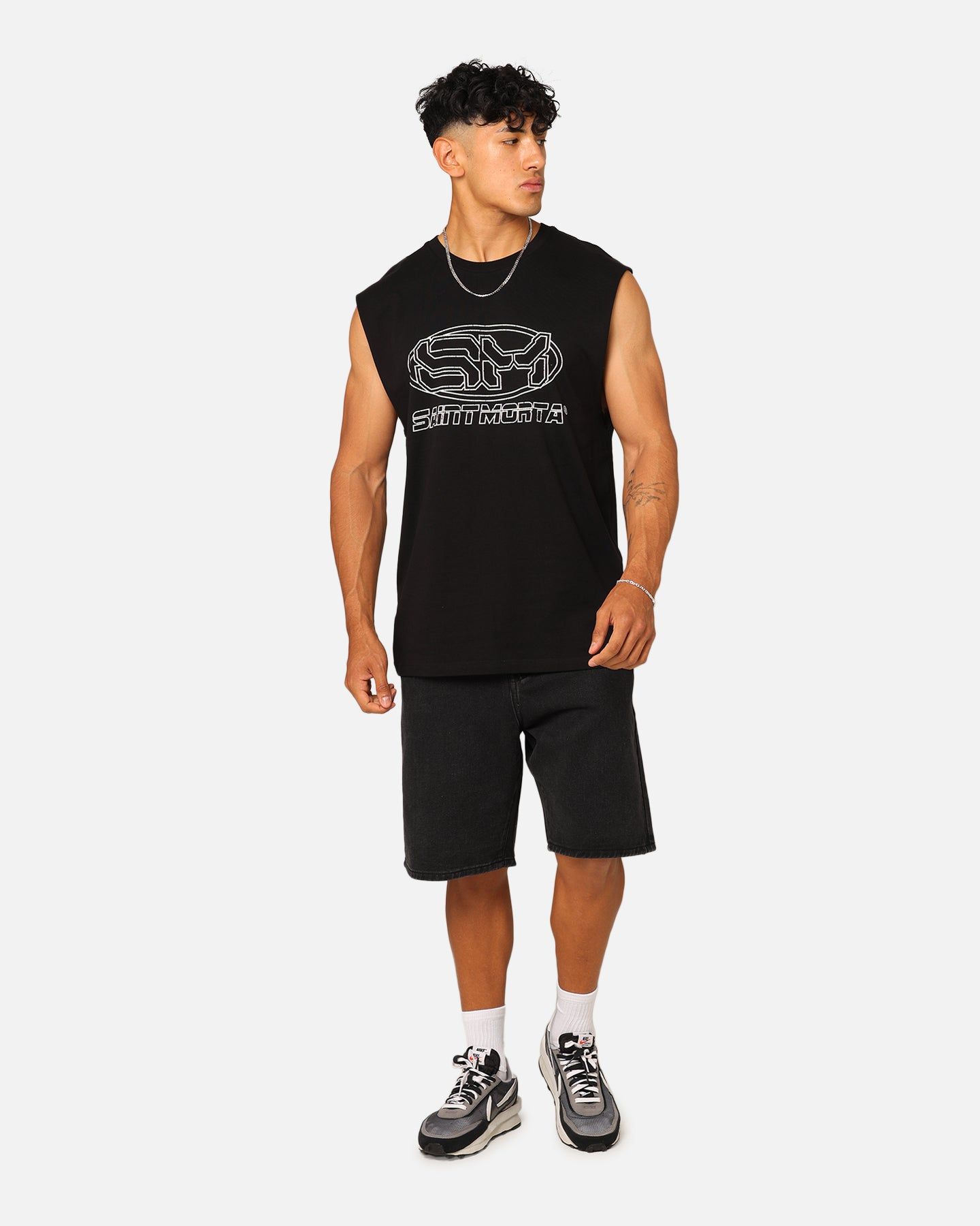 Saint Morta Rage Motors Oversized Muscle T-Shirt Black sold by Culture Kings product image thumbnail 2