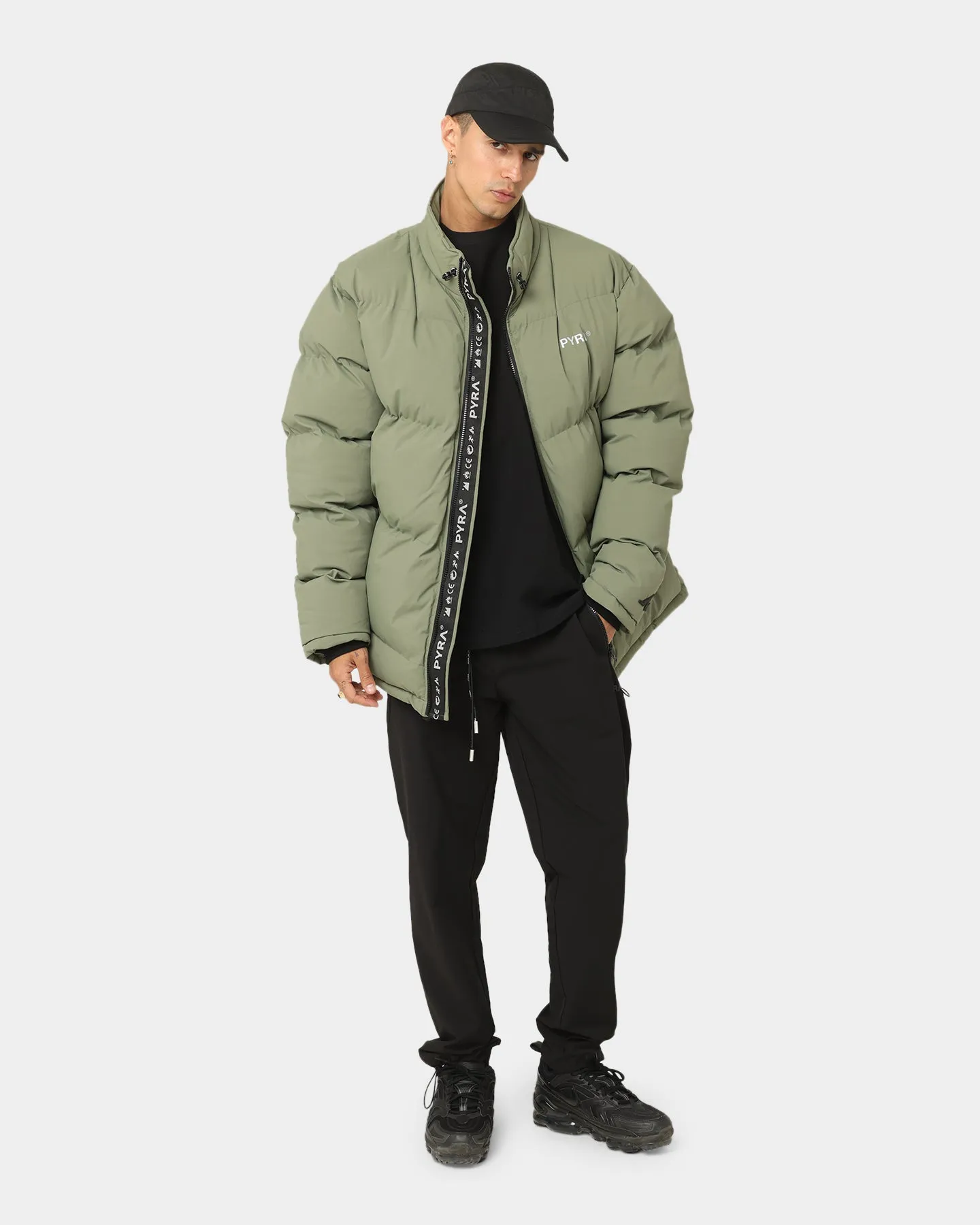 PYRA Padded Puffa Jacket Olive Green sold by Culture Kings product image thumbnail 2