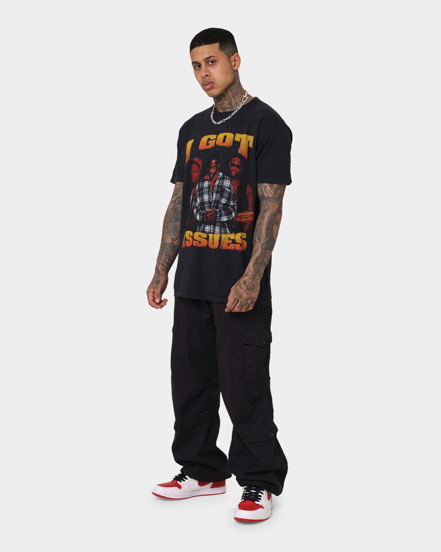 4HUNNID Forever Issues Rap T-Shirt Black sold by Culture Kings product image thumbnail 2