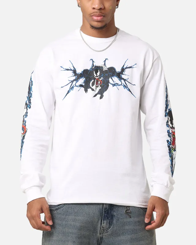 Goat Crew Marvel Spider-Man Y2K Venom Long Sleeve T-Shirt White sold by Culture Kings