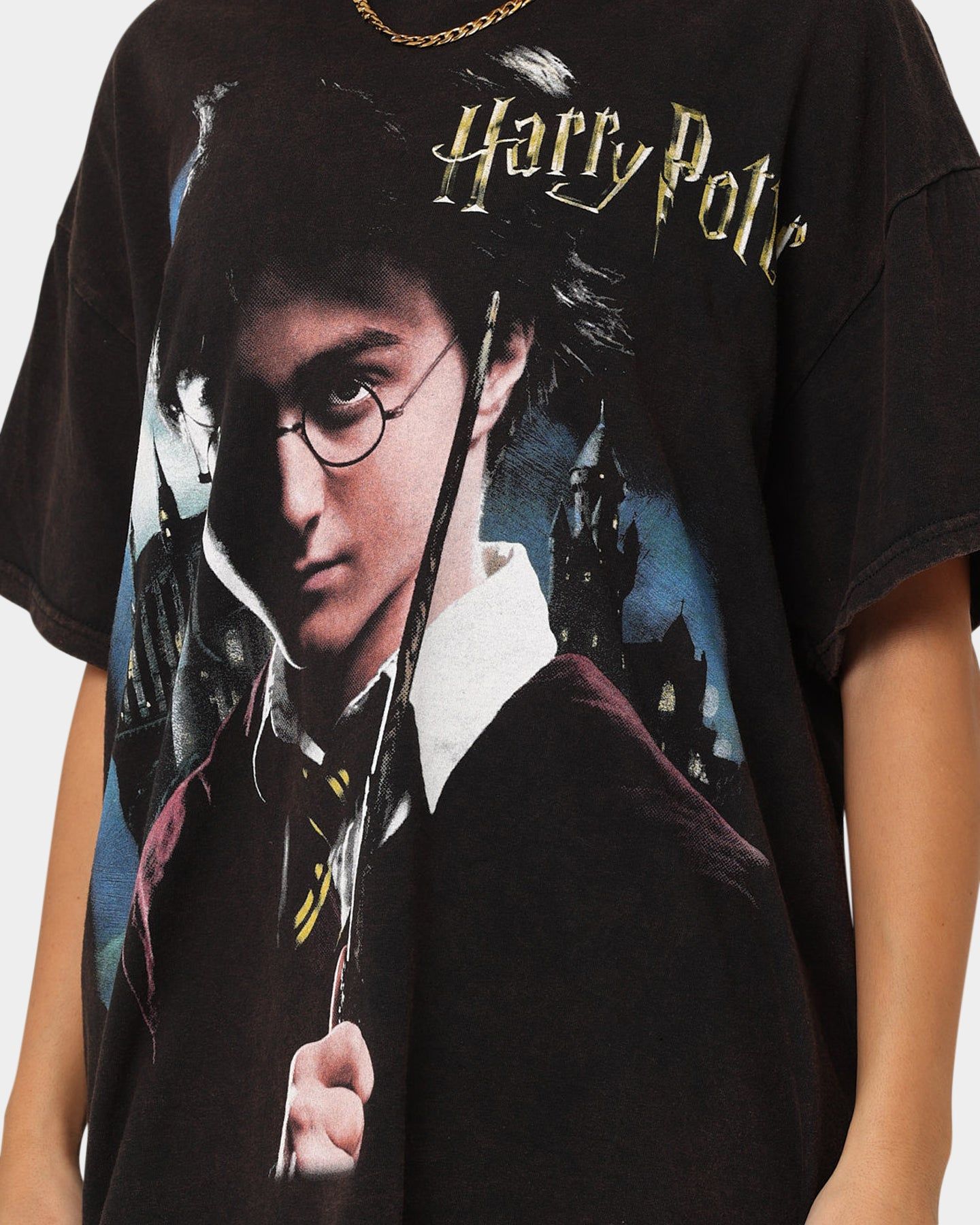 American Thrift X Harry Potter Potter Vintage T-Shirt Black Wash sold by Culture Kings product image thumbnail 4