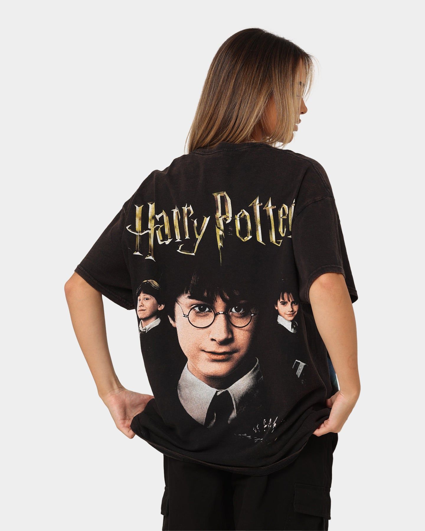 American Thrift X Harry Potter Potter Vintage T-Shirt Black Wash sold by Culture Kings product image thumbnail 2