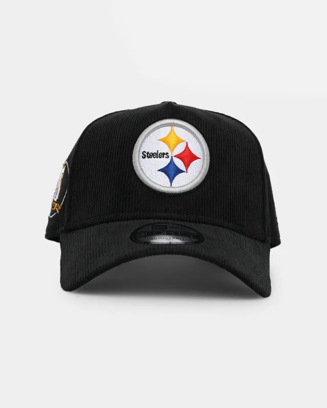 New Era Pittsburgh Steelers 'NFL Season Kick Off' Corduroy 9FORTY A-Frame Snapback Black/OTC sold by Culture Kings