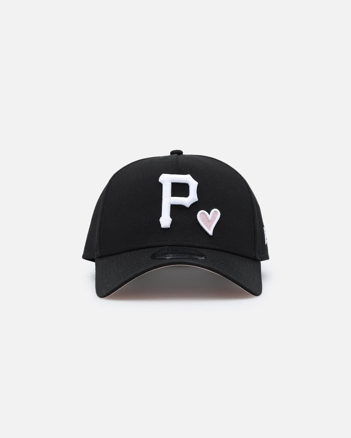 New Era Pittsburgh Pirates 'Pink Satin Hearts' 9FORTY A-Frame Snapback Black/White sold by Culture Kings