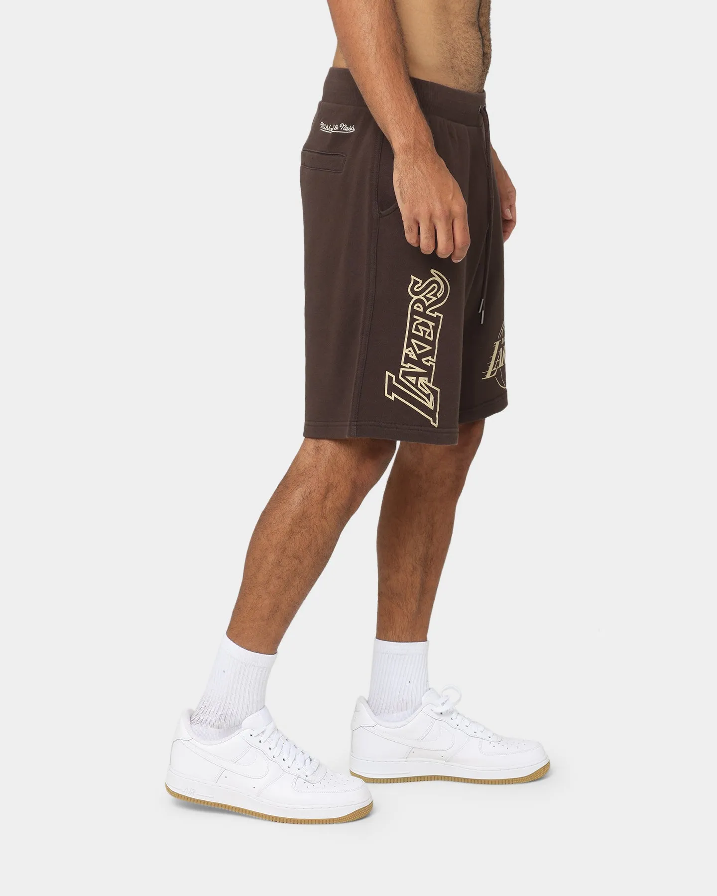 Mitchell & Ness Los Angeles Lakers Shorts Baroque Brown sold by Culture Kings product image thumbnail 5