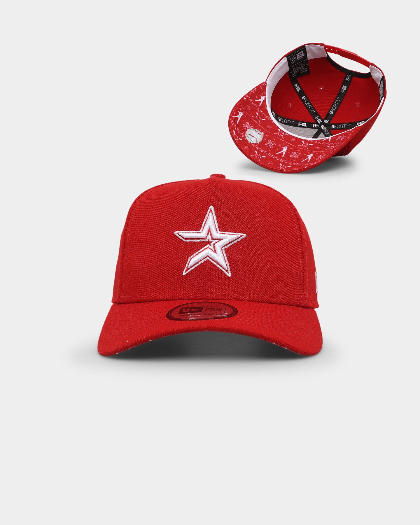 New Era Houston Astros 'Fairisle' 9FORTY K-Frame Snapback Red/White sold by Culture Kings