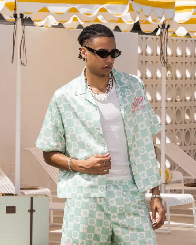 Loiter Midsummer Button Up Shirt Sage Green sold by Culture Kings