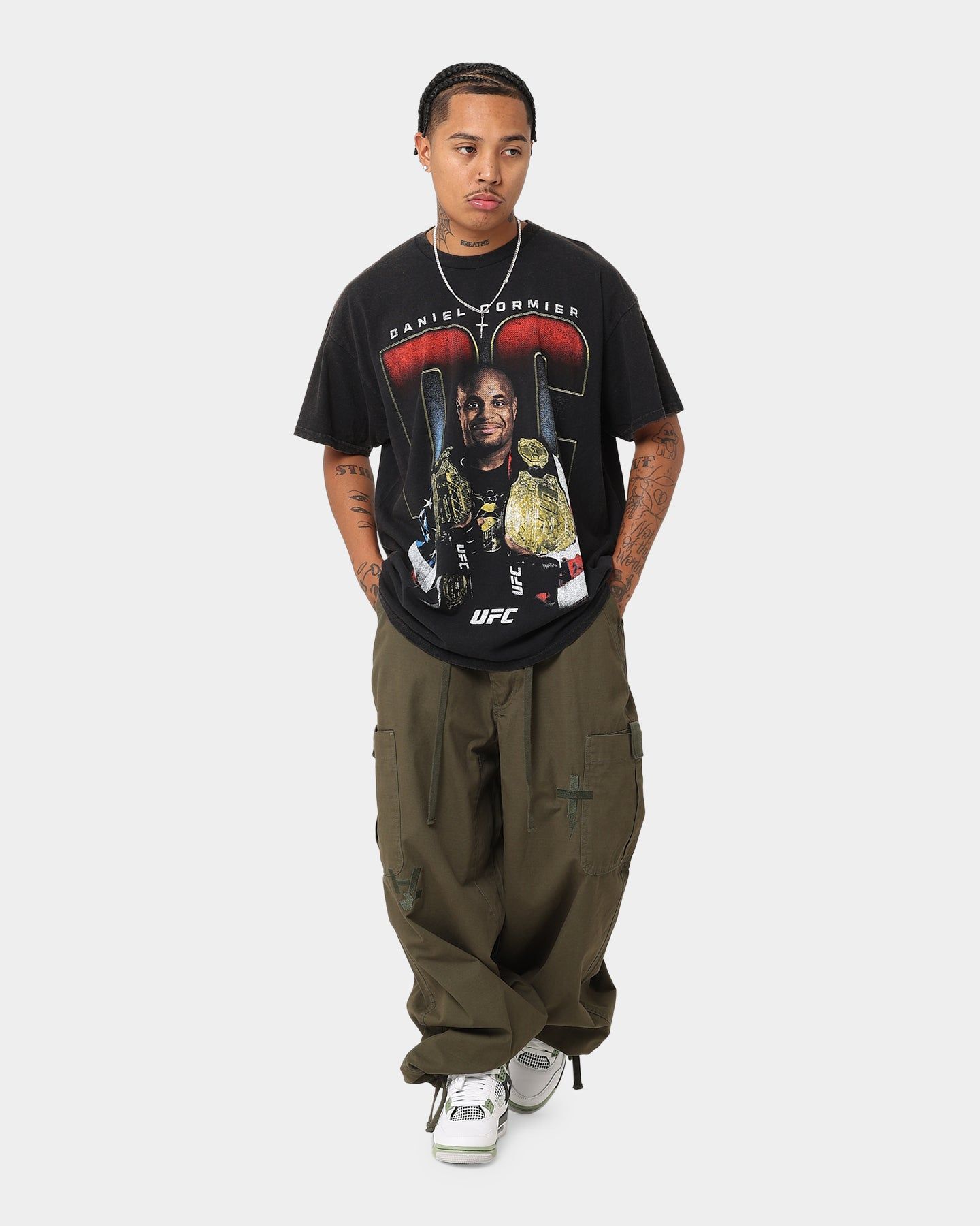 Goat Crew X UFC Daniel Cormier Vintage T-Shirt Black Wash sold by Culture Kings product image thumbnail 2