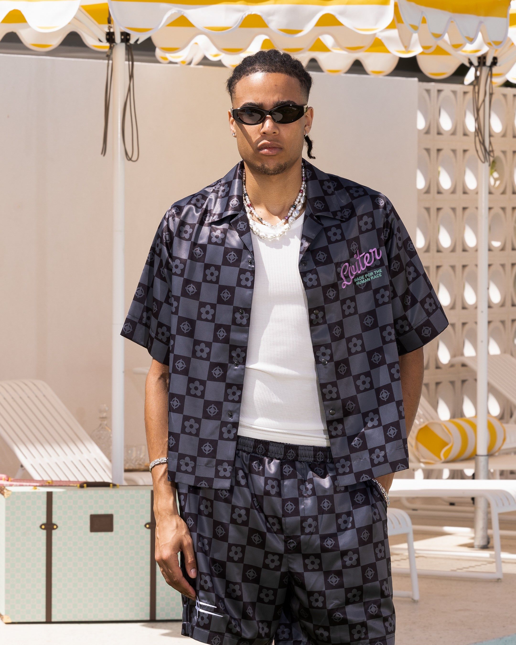 Loiter Midsummer Button Up Shirt Black sold by Culture Kings