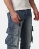 Saint Morta Sorcery Cargo Jeans Washed Blue sold by Culture Kings