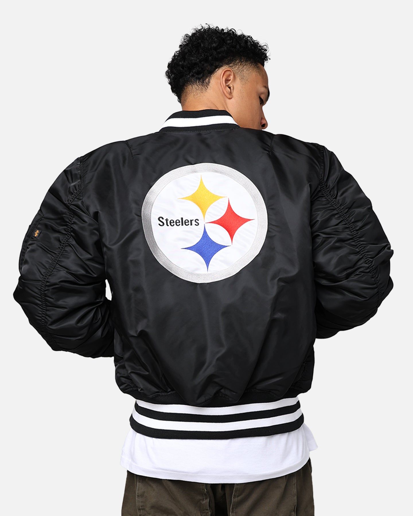 New Era X Alpha Series X NFL Pittsburgh Steelers MA-1 Bomber Jacket Black sold by Culture Kings product image thumbnail 2
