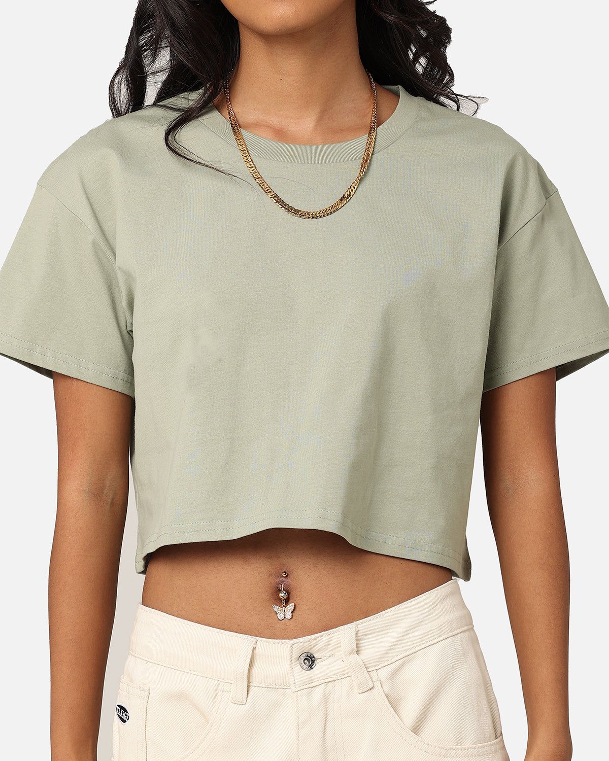 AS Colour Women's Crop T-Shirt Pistachio sold by Culture Kings product image thumbnail 2