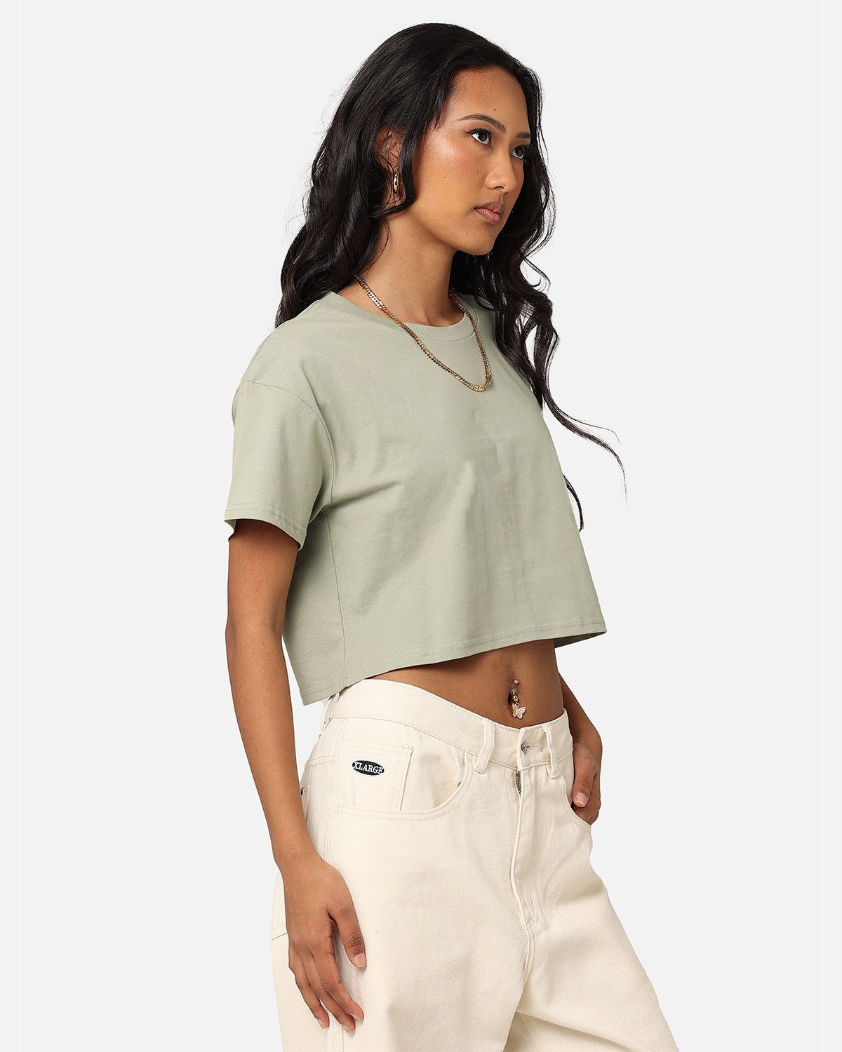 AS Colour Women's Crop T-Shirt Pistachio sold by Culture Kings product image thumbnail 4