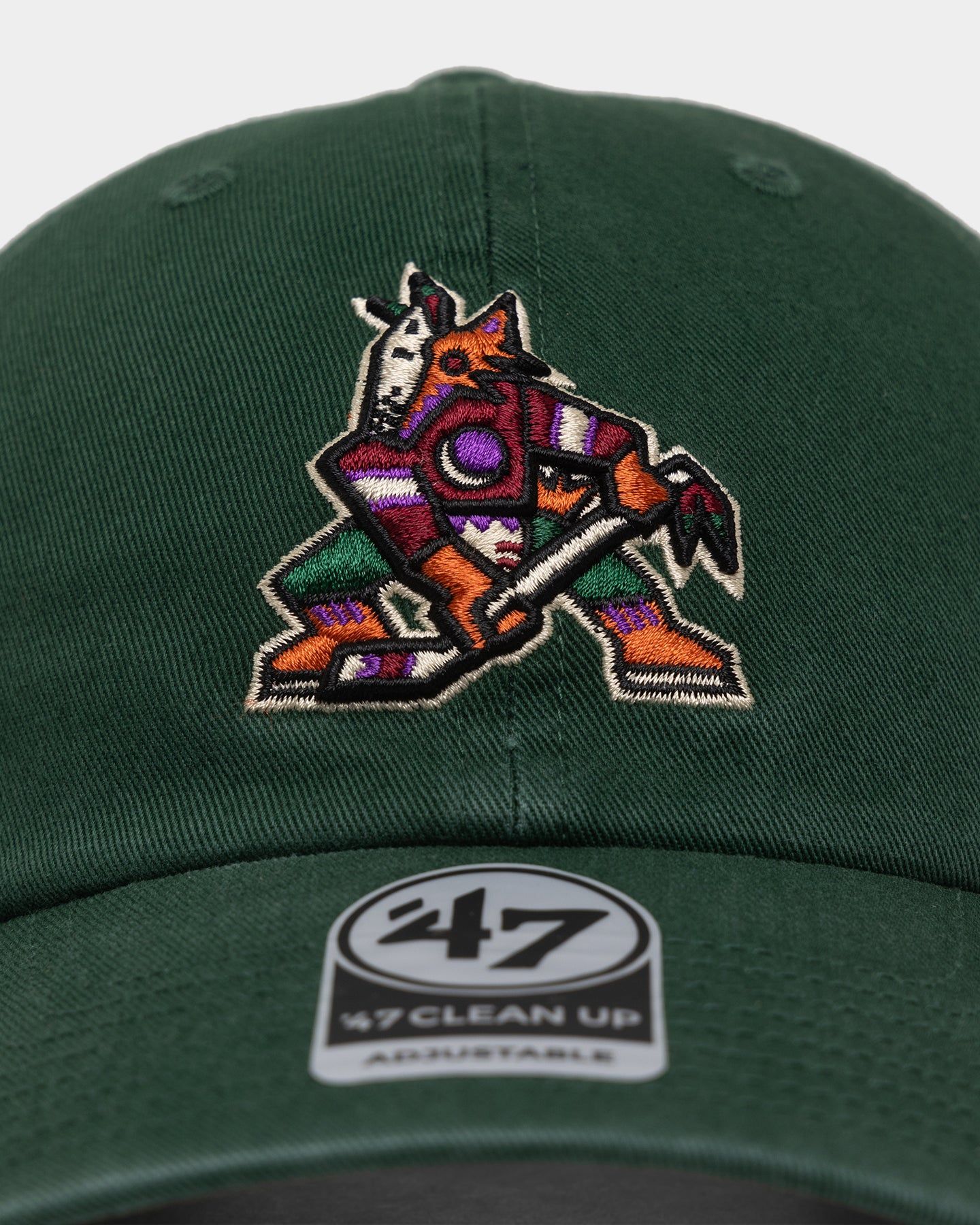 47 Brand Arizone Coyotes 'LA Kings X Arizona Coyotes' Clean Up Strapback Dark Green sold by Culture Kings product image thumbnail 5