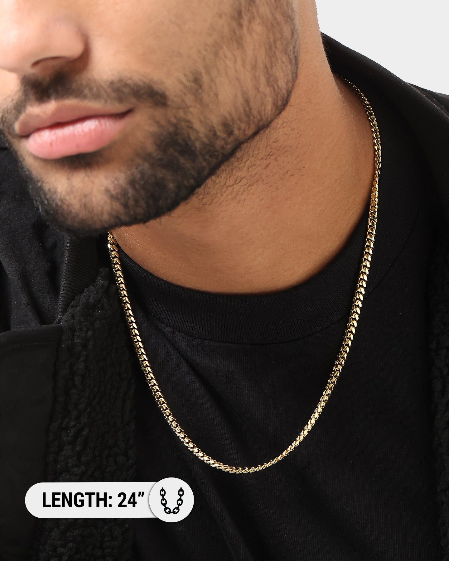 House Of Auric 5mm Cuban Link Chain 18K Gold Vermeil sold by Culture Kings product image thumbnail 4