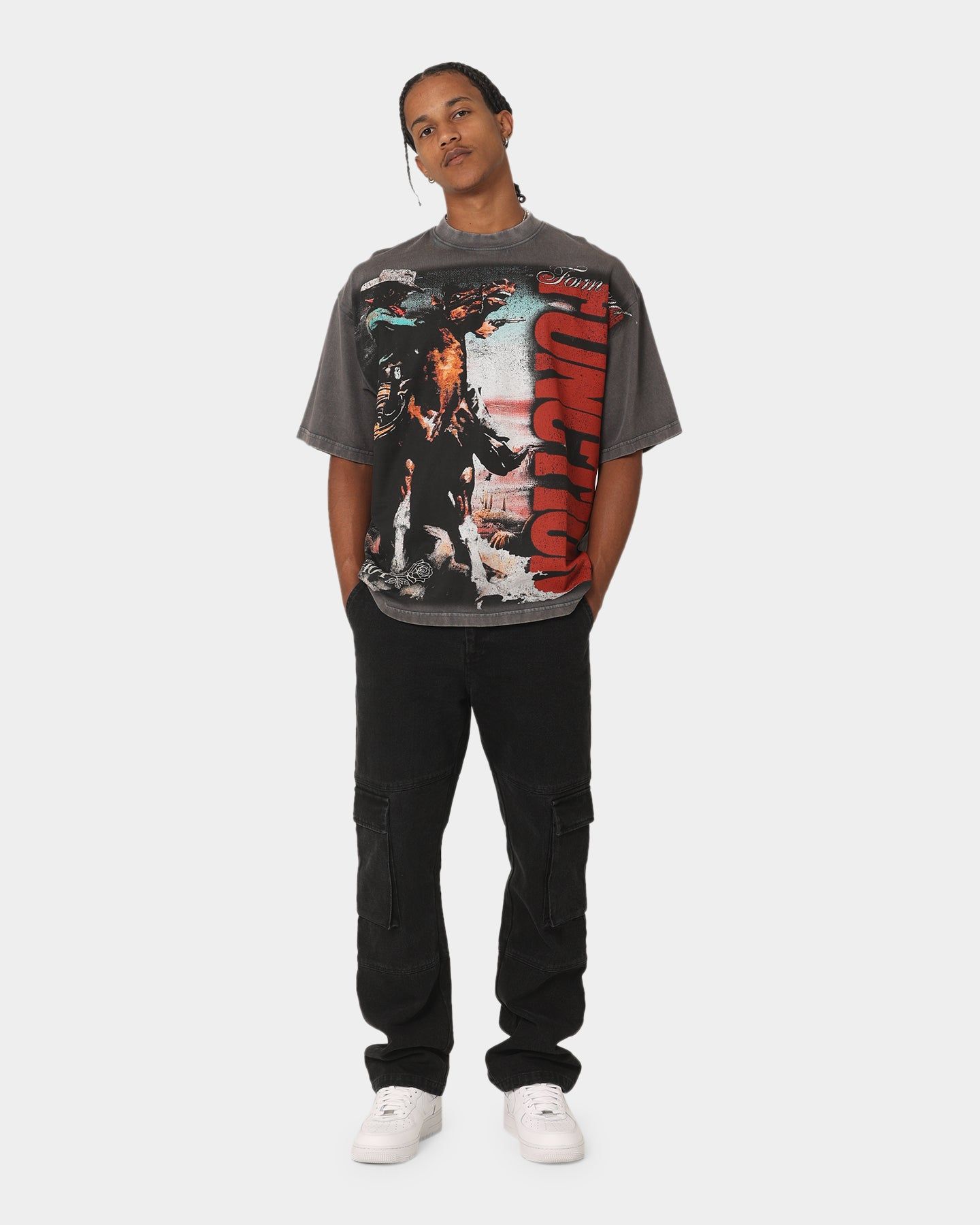 404 Wild West Vintage T-Shirt Charcoal sold by Culture Kings product image thumbnail 3