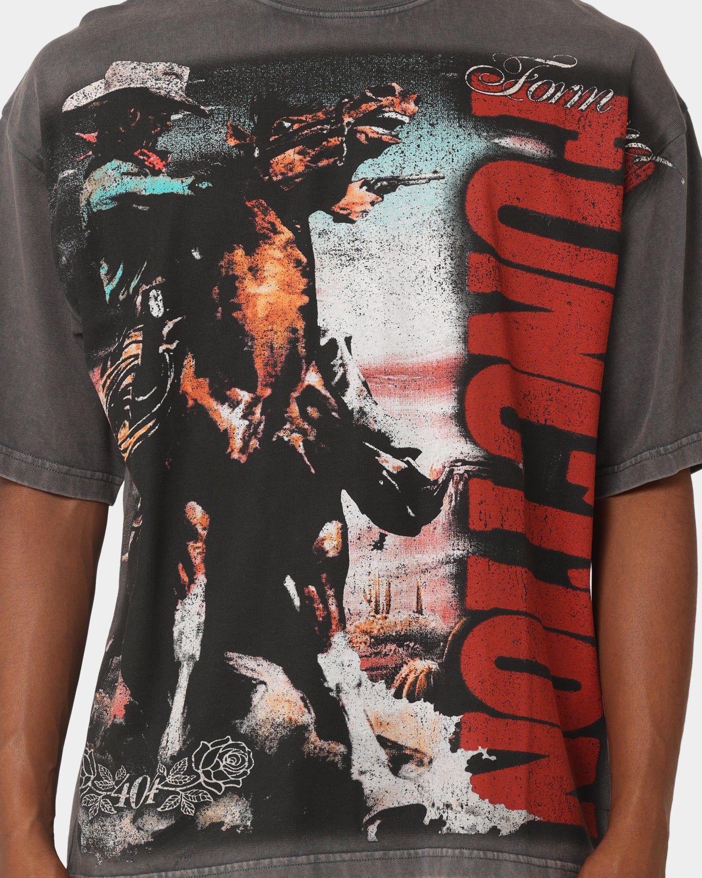 404 Wild West Vintage T-Shirt Charcoal sold by Culture Kings product image thumbnail 4