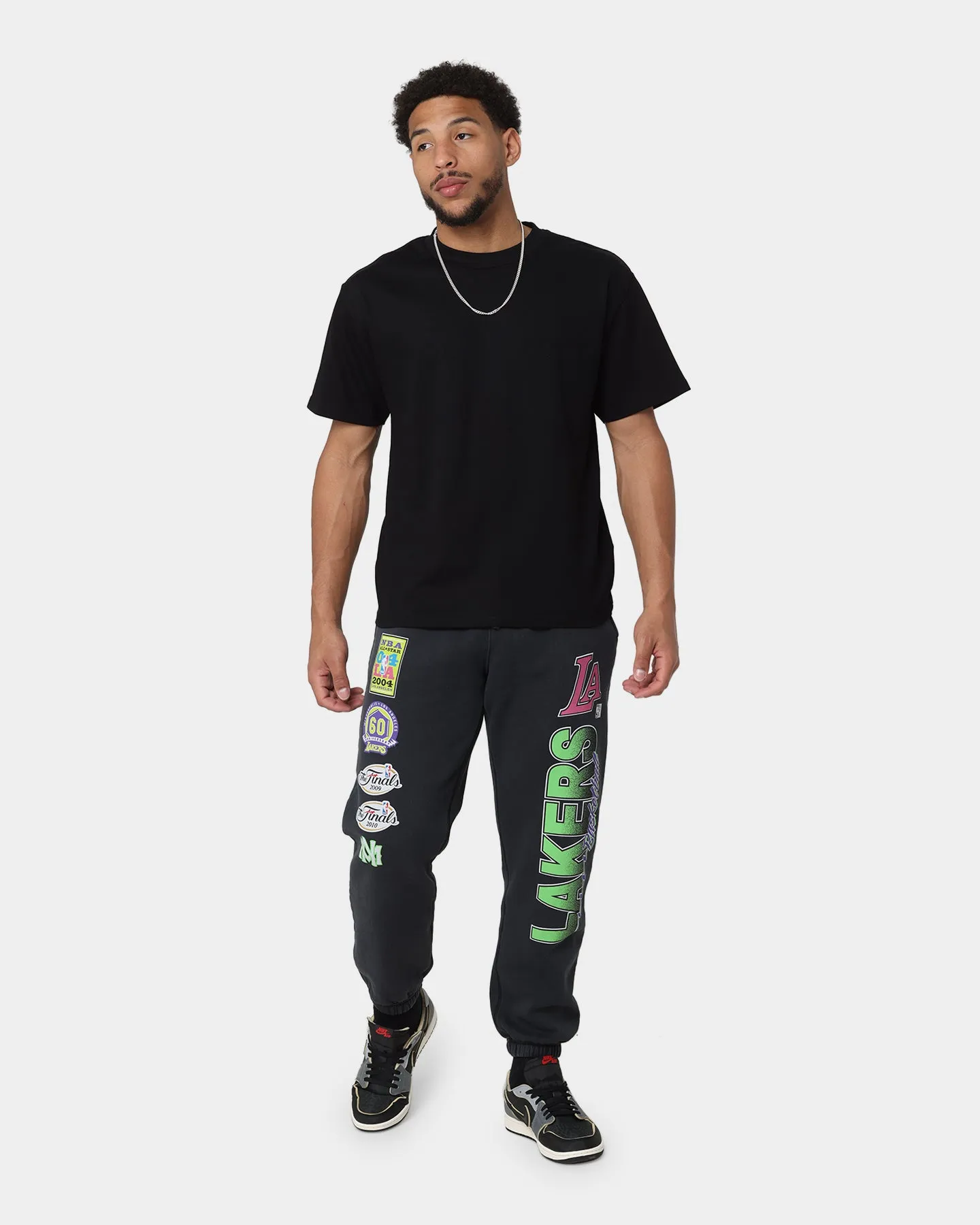 Mitchell & Ness Los Angeles Lakers Neon Champs Sweatpants Faded Black sold by Culture Kings product image thumbnail 2