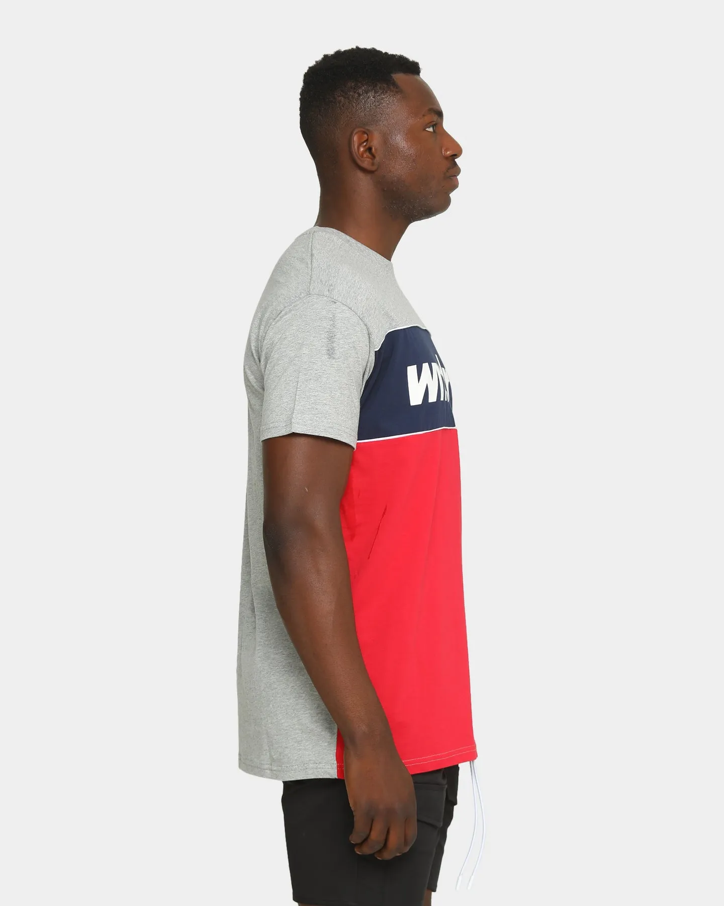 Wndrr Men's Last Lap 3 Panel T-Shirt Grey Marle sold by Culture Kings product image thumbnail 5