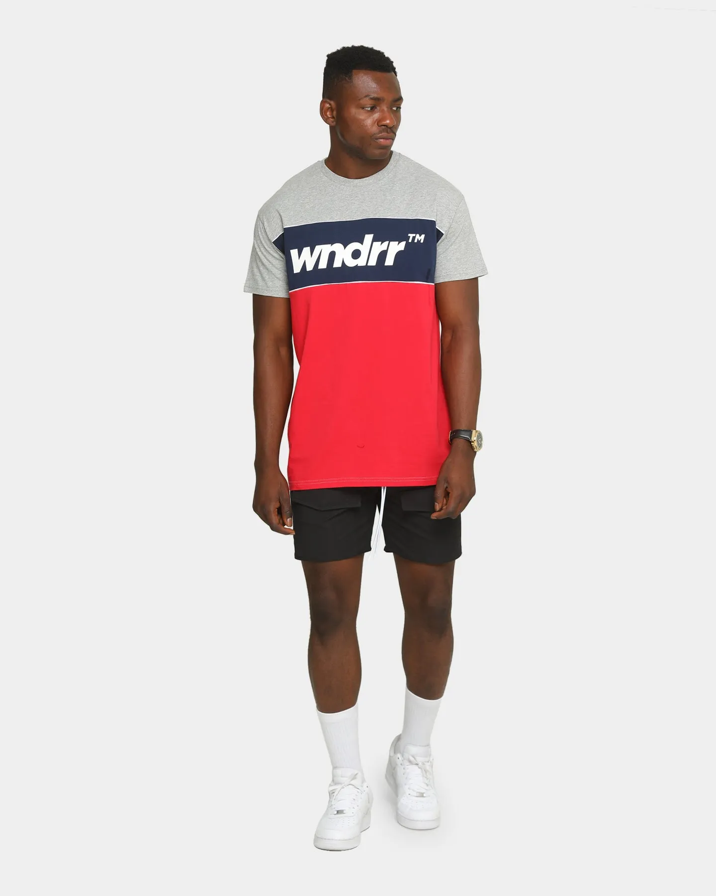 Wndrr Men's Last Lap 3 Panel T-Shirt Grey Marle sold by Culture Kings product image thumbnail 2