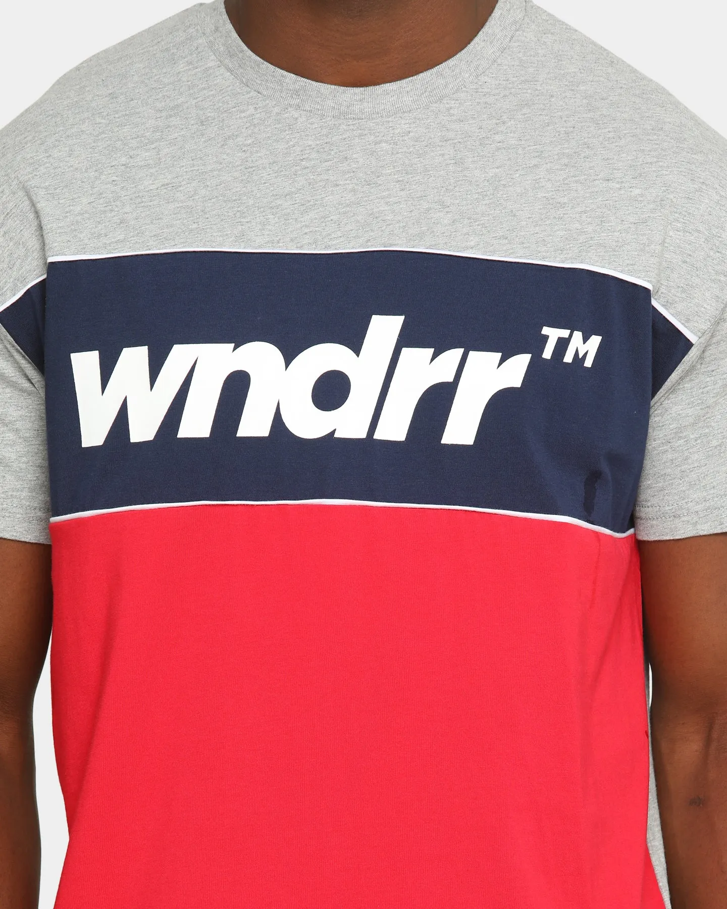 Wndrr Men's Last Lap 3 Panel T-Shirt Grey Marle sold by Culture Kings product image thumbnail 3