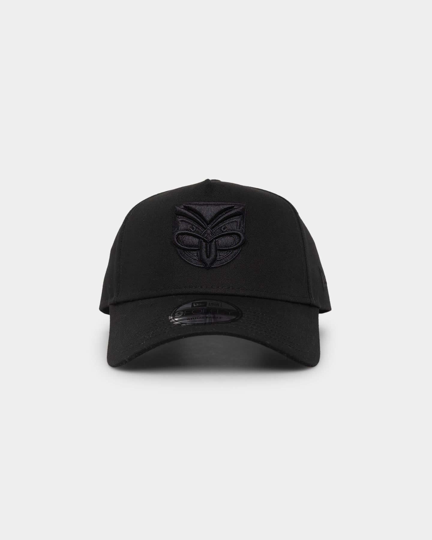 New Era New Zealand Warriors 'Black On Black' 9FORTY A-Frame Snapback Black sold by Culture Kings