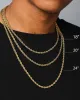 Saint Morta 3mm Micro Cuban Chain White Gold sold by Culture Kings