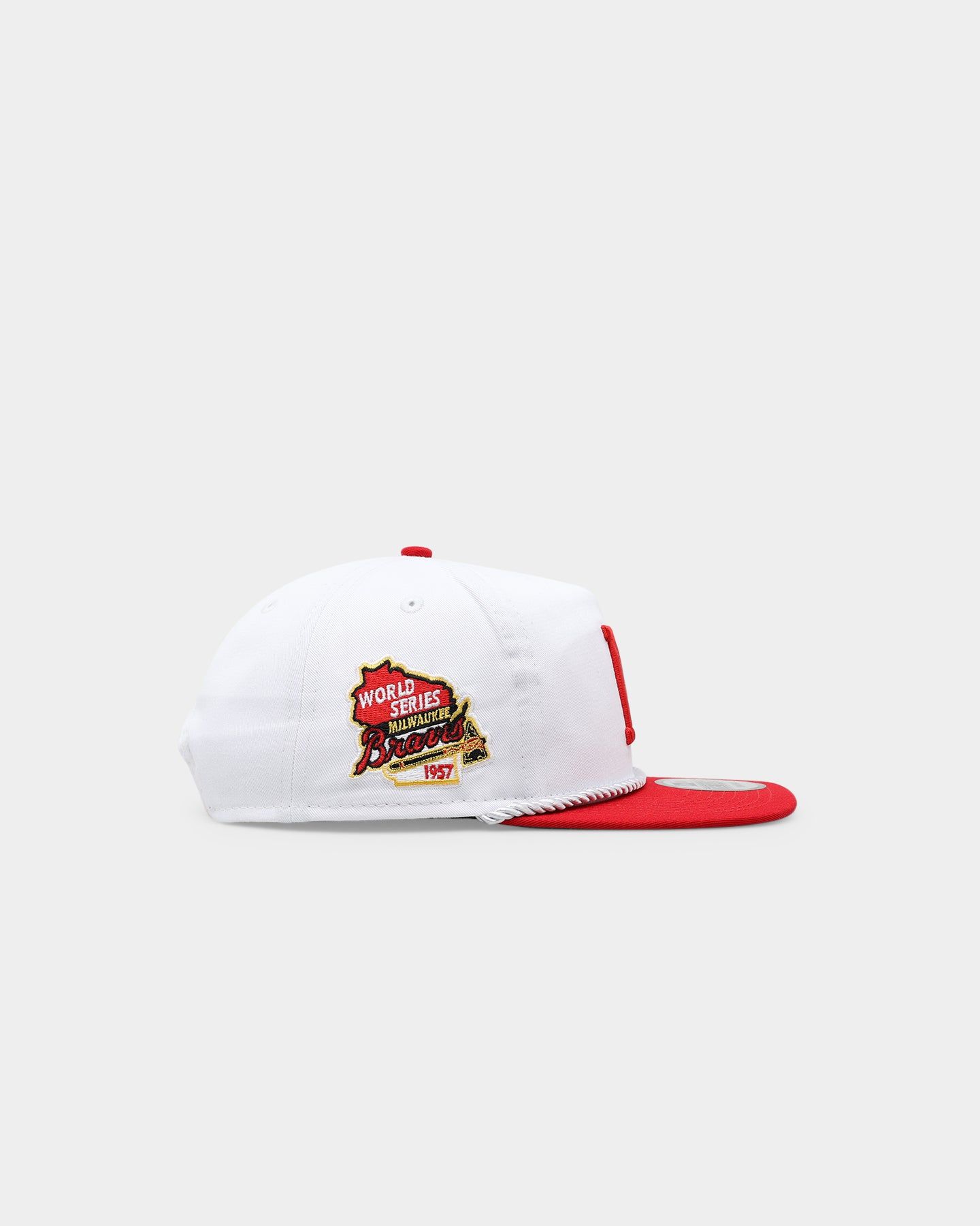 New Era Milwaukee Braves 2-Tone Golfer Snapback White/Red sold by Culture Kings product image thumbnail 3