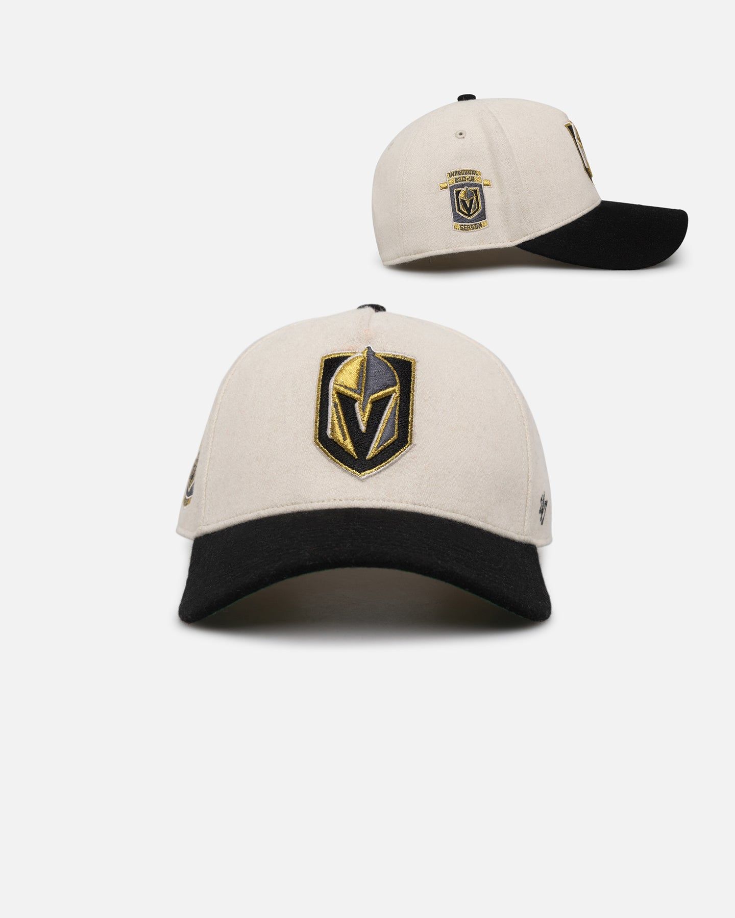 47 Brand Vegas Golden Knights Wooly Sure Shot Offside DT Snapback Natural/Black sold by Culture Kings