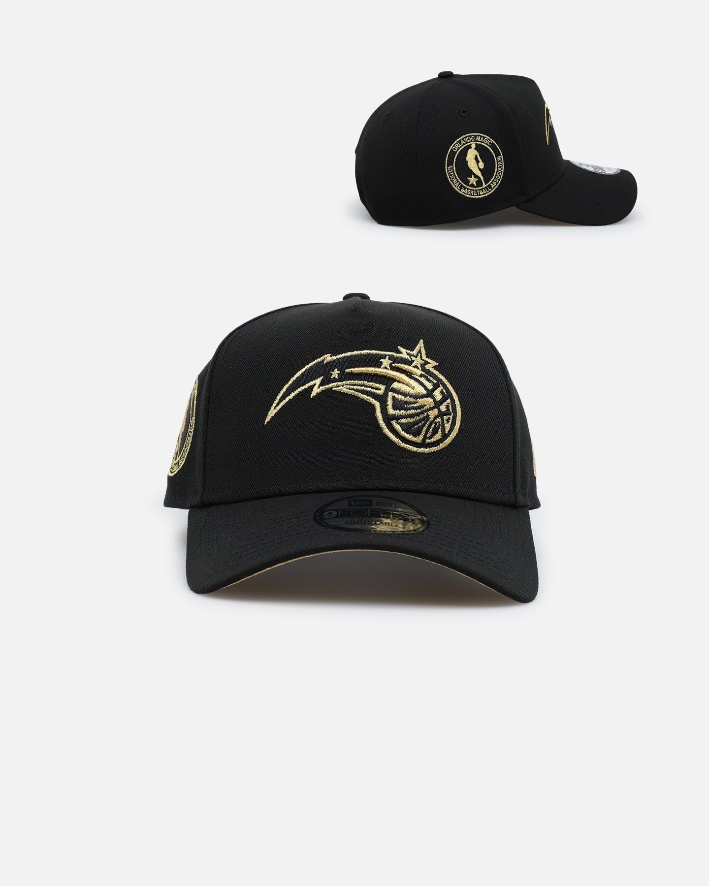 New Era Orlando Magic 'NBA Gold Links' 9FORTY A-Frame Snapback Black/Gold sold by Culture Kings