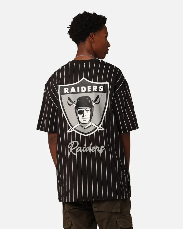 New Era Las Vegas Raiders Pinstripe Champions T-Shirt Black sold by Culture Kings