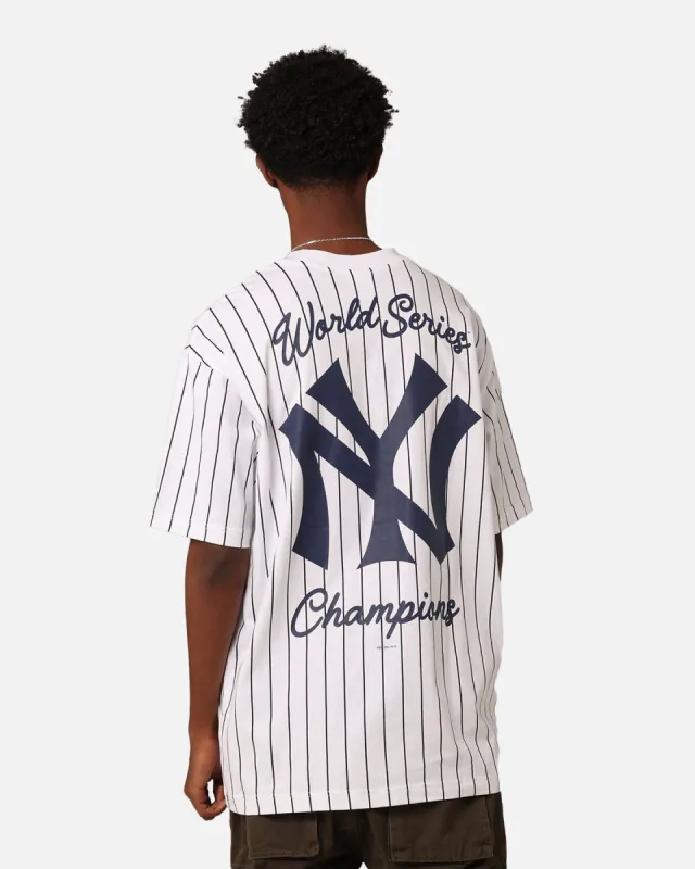 New Era New York Yankees Pinstripe Champions T-Shirt White sold by Culture Kings