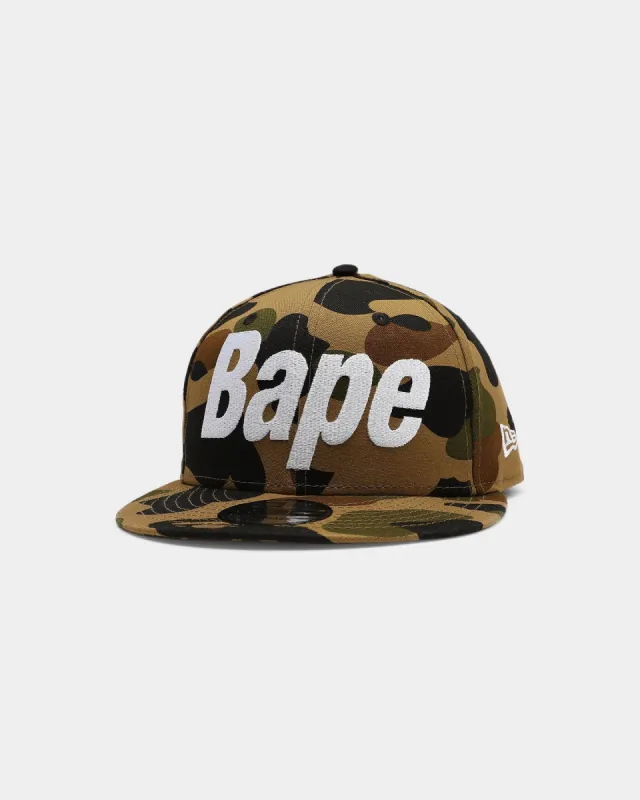A Bathing Ape Bape X New Era 1st Camo 9FIFTY Snapback Green sold by Culture Kings