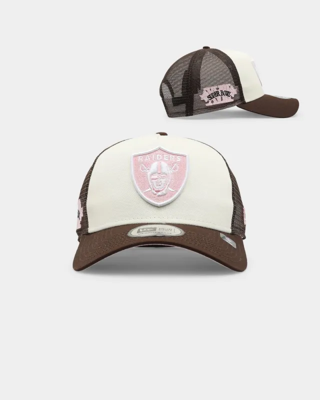 New Era Oakland Raiders 'Neapolitan Ice Cream' 9FORTY K-Frame Trucker Chrome White sold by Culture Kings