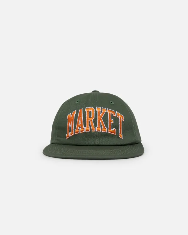 Market Offset Arc 6 Panel Snapback Hat Sage sold by Culture Kings