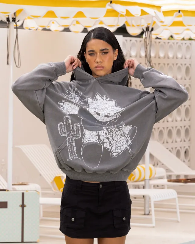 Loiter Midsummer Vintage Hoodie Charcoal sold by Culture Kings