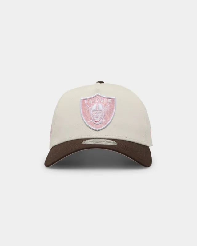 New Era Oakland Raiders 'Neapolitan Ice Cream' 9FORTY A-Frame Snapback Chrome White sold by Culture Kings
