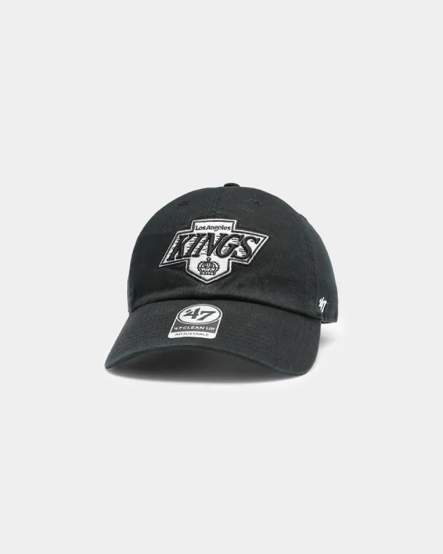 47 Brand Los Angeles Kings Clean Up Strapback Black/OTC sold by Culture Kings