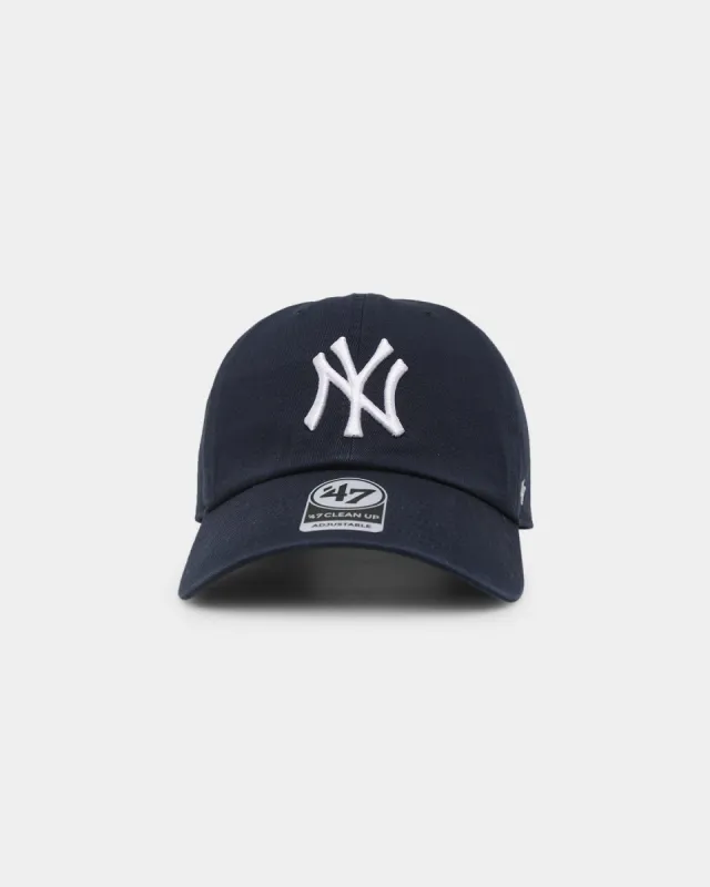 47 Brand Men's New York Yankees '47 Clean Up Strapback Navy sold by Culture Kings