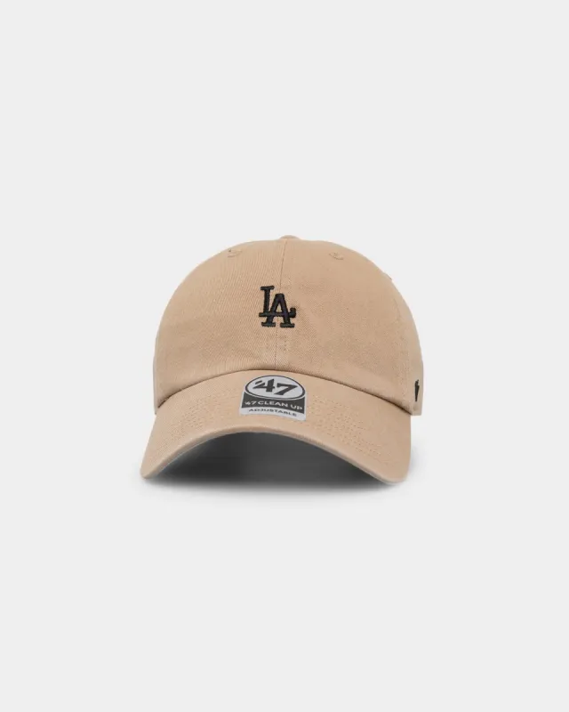 47 Brand Men's Los Angeles Dodgers '47 Clean Up Strapback Khaki sold by Culture Kings
