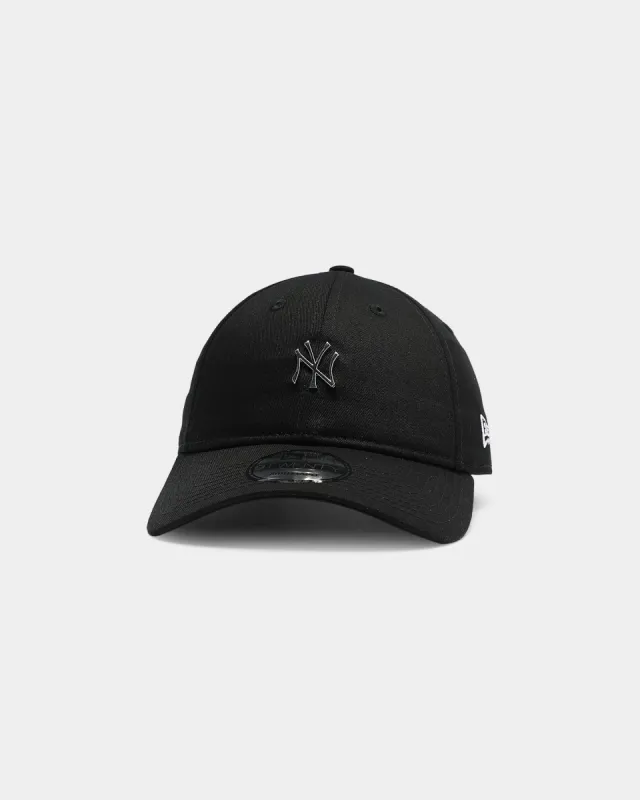 New Era New York Yankees Mini Metal 9TWENTY Strapback Black/Silver sold by Culture Kings