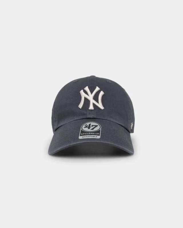 47 Brand Men's New York Yankees Clean Up Strapback Vintage Navy sold by Culture Kings